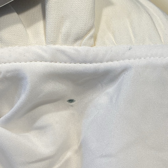 Tuckernuck Ivory Blythe Bow Ruffle Sleeveless Preppy Mini Dress Size L - Picture 12 of 12